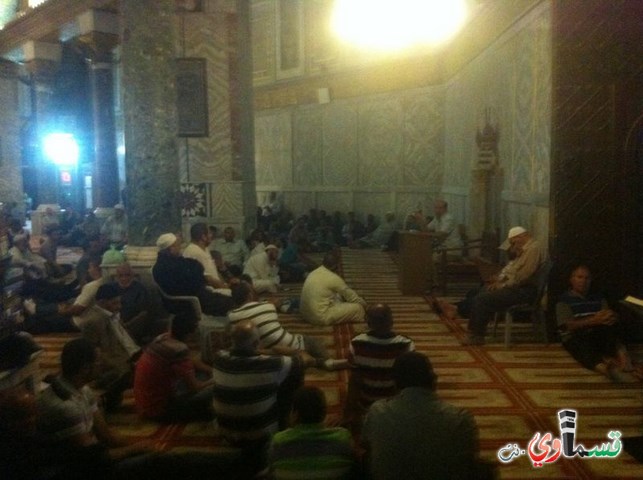 الحركة الإسلامية  في المركز في لقائها الشهري في المسجد الأقصى